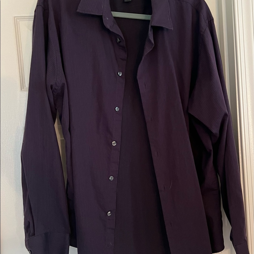 Vanheusen mens dress shirt xl 17 - 17 1/2